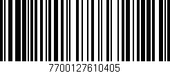Código de barras (EAN, GTIN, SKU, ISBN): '7700127610405'