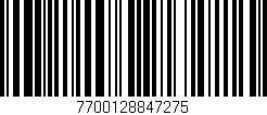 Código de barras (EAN, GTIN, SKU, ISBN): '7700128847275'