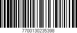 Código de barras (EAN, GTIN, SKU, ISBN): '7700130235398'