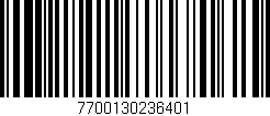Código de barras (EAN, GTIN, SKU, ISBN): '7700130236401'