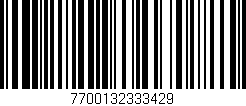 Código de barras (EAN, GTIN, SKU, ISBN): '7700132333429'