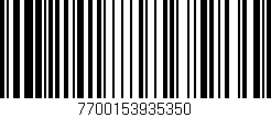 Código de barras (EAN, GTIN, SKU, ISBN): '7700153935350'