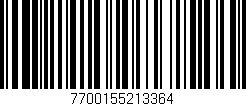 Código de barras (EAN, GTIN, SKU, ISBN): '7700155213364'