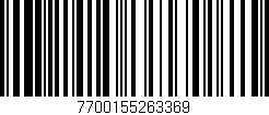 Código de barras (EAN, GTIN, SKU, ISBN): '7700155263369'