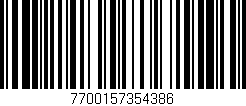 Código de barras (EAN, GTIN, SKU, ISBN): '7700157354386'