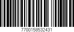 Código de barras (EAN, GTIN, SKU, ISBN): '7700158532431'