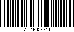 Código de barras (EAN, GTIN, SKU, ISBN): '7700159366431'