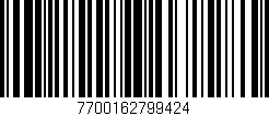 Código de barras (EAN, GTIN, SKU, ISBN): '7700162799424'