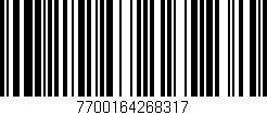 Código de barras (EAN, GTIN, SKU, ISBN): '7700164268317'