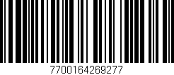 Código de barras (EAN, GTIN, SKU, ISBN): '7700164269277'