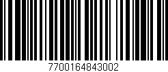 Código de barras (EAN, GTIN, SKU, ISBN): '7700164843002'