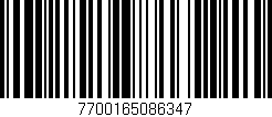Código de barras (EAN, GTIN, SKU, ISBN): '7700165086347'