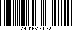 Código de barras (EAN, GTIN, SKU, ISBN): '7700165163352'