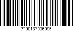Código de barras (EAN, GTIN, SKU, ISBN): '7700167336396'