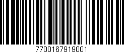 Código de barras (EAN, GTIN, SKU, ISBN): '7700167919001'