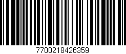 Código de barras (EAN, GTIN, SKU, ISBN): '7700218426359'