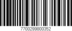 Código de barras (EAN, GTIN, SKU, ISBN): '7700299800352'