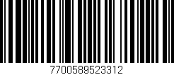 Código de barras (EAN, GTIN, SKU, ISBN): '7700589523312'