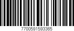 Código de barras (EAN, GTIN, SKU, ISBN): '7700591593365'