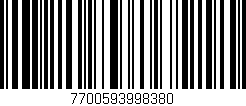 Código de barras (EAN, GTIN, SKU, ISBN): '7700593998380'