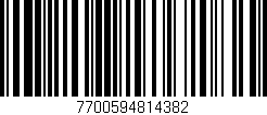 Código de barras (EAN, GTIN, SKU, ISBN): '7700594814382'
