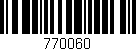 Código de barras (EAN, GTIN, SKU, ISBN): '770060'