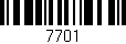 Código de barras (EAN, GTIN, SKU, ISBN): '7701'