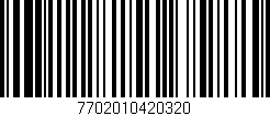 Código de barras (EAN, GTIN, SKU, ISBN): '7702010420320'