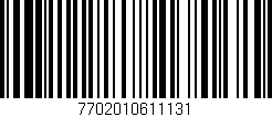 Código de barras (EAN, GTIN, SKU, ISBN): '7702010611131'