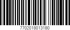 Código de barras (EAN, GTIN, SKU, ISBN): '7702018013180'