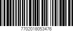 Código de barras (EAN, GTIN, SKU, ISBN): '7702018053476'