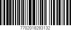 Código de barras (EAN, GTIN, SKU, ISBN): '7702018283132'