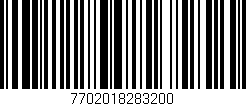Código de barras (EAN, GTIN, SKU, ISBN): '7702018283200'
