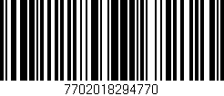Código de barras (EAN, GTIN, SKU, ISBN): '7702018294770'
