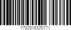 Código de barras (EAN, GTIN, SKU, ISBN): '7702018325771'