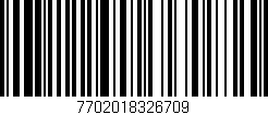 Código de barras (EAN, GTIN, SKU, ISBN): '7702018326709'