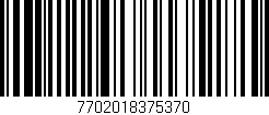 Código de barras (EAN, GTIN, SKU, ISBN): '7702018375370'