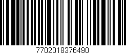 Código de barras (EAN, GTIN, SKU, ISBN): '7702018376490'