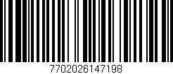 Código de barras (EAN, GTIN, SKU, ISBN): '7702026147198'