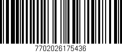 Código de barras (EAN, GTIN, SKU, ISBN): '7702026175436'