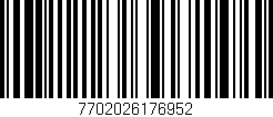 Código de barras (EAN, GTIN, SKU, ISBN): '7702026176952'