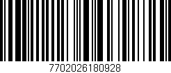 Código de barras (EAN, GTIN, SKU, ISBN): '7702026180928'