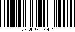 Código de barras (EAN, GTIN, SKU, ISBN): '7702027435607'