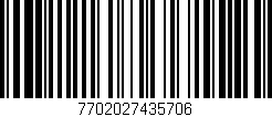 Código de barras (EAN, GTIN, SKU, ISBN): '7702027435706'