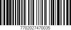Código de barras (EAN, GTIN, SKU, ISBN): '7702027470035'