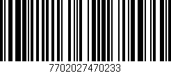 Código de barras (EAN, GTIN, SKU, ISBN): '7702027470233'