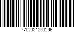 Código de barras (EAN, GTIN, SKU, ISBN): '7702031280286'