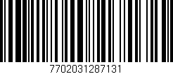 Código de barras (EAN, GTIN, SKU, ISBN): '7702031287131'