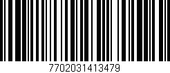 Código de barras (EAN, GTIN, SKU, ISBN): '7702031413479'