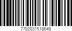Código de barras (EAN, GTIN, SKU, ISBN): '7702031518648'